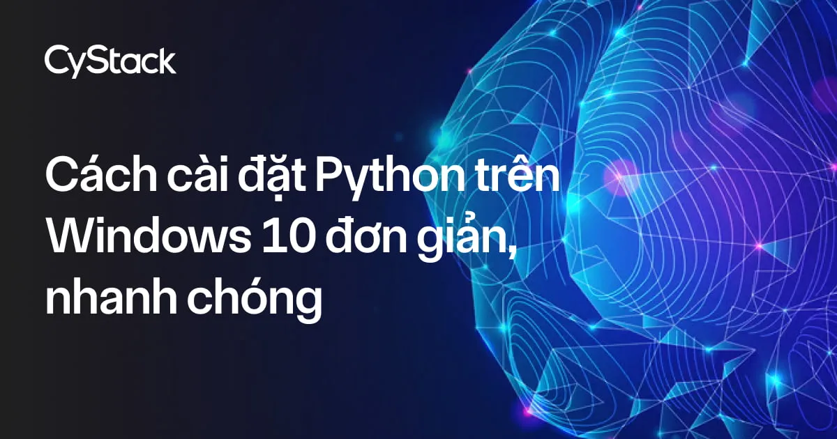 cài đặt Python trên Windows 10