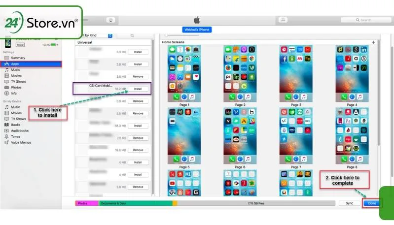 Cài file IPA cho iPhone bằng iTunes