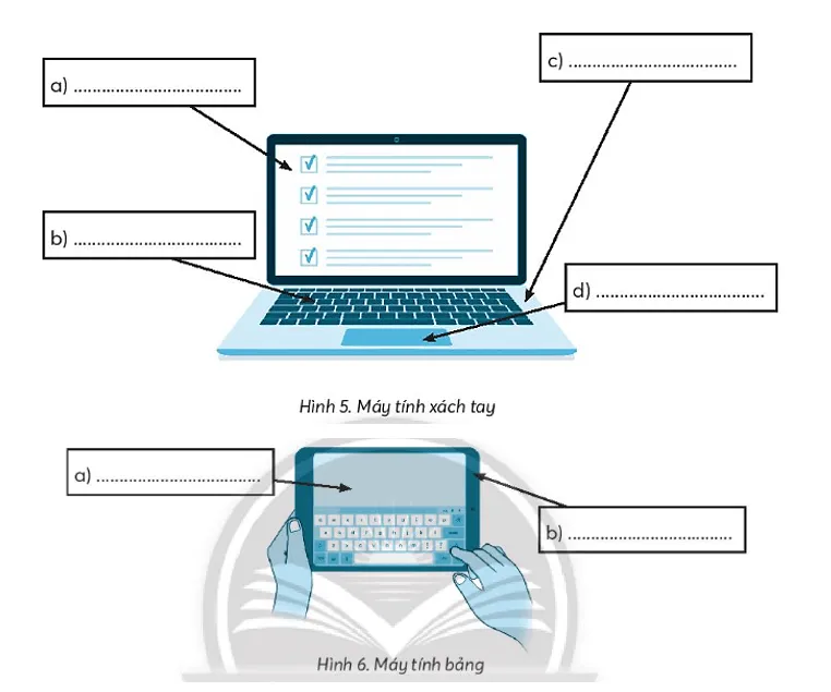Cấu tạo của máy tính xách tay bao gồm màn hình và vùng cảm ứng chuột tích hợp