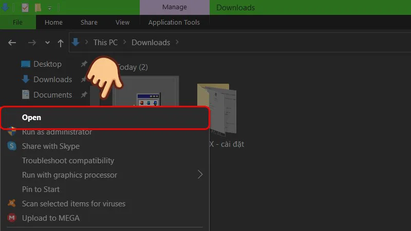 Chạy file cài đặt DirectX