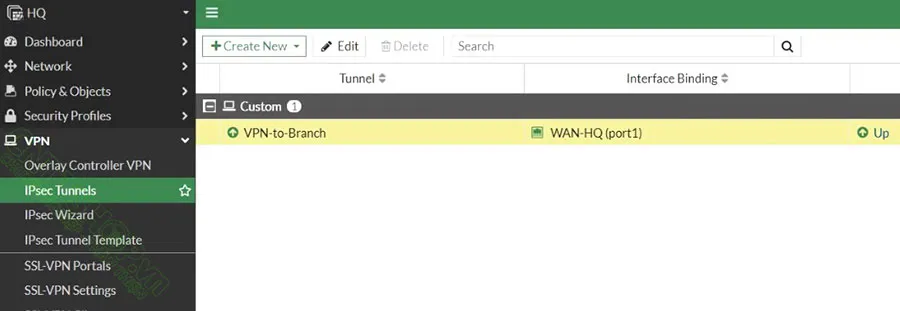 Sau khi Ping OK thì vpn tunnel đã UP