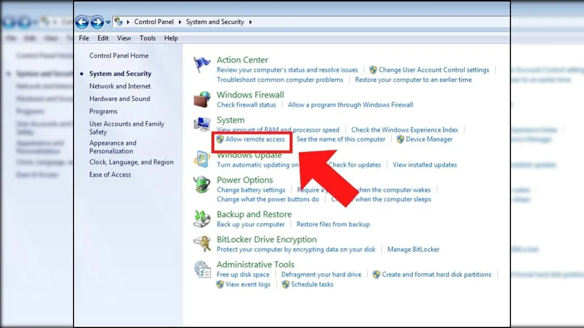 Bật tính năng Allow Remote Assistance cho người dùng mạng nội bộ