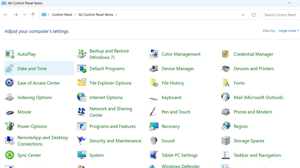Các bước truy cập vào trung tâm quản lý mạng và chia sẻ trên Windows