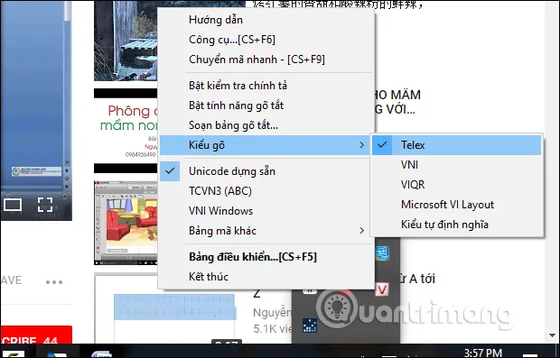 Chỉnh lại Unikey