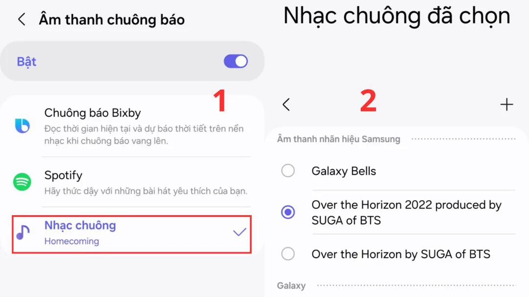 Chọn âm thanh báo thức trên Android