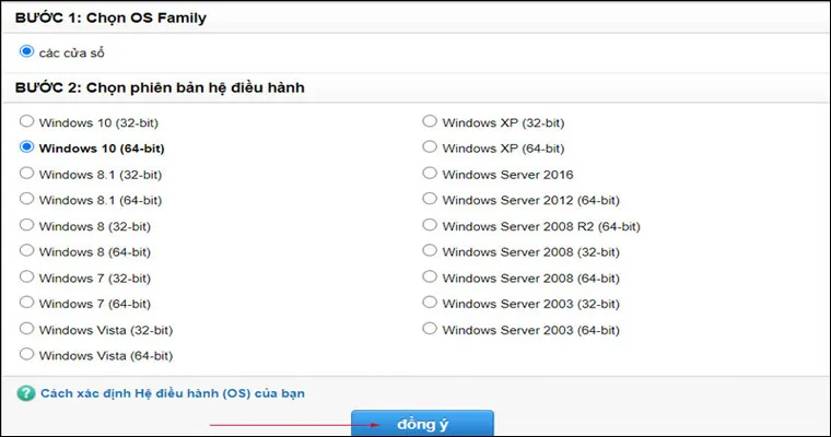 Chọn đúng phiên bản hệ điều hành tương thích với máy tính đang sử dụng