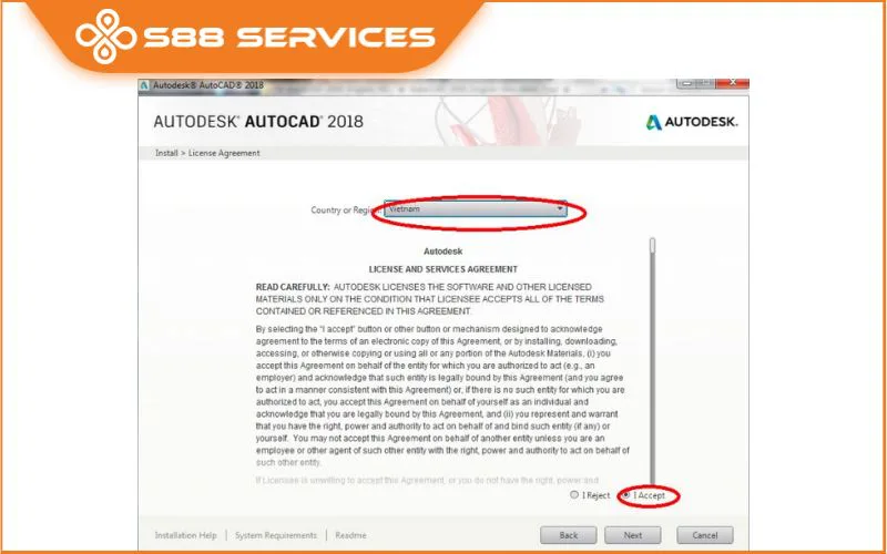 Chọn ngôn ngữ và tick I Accept rồi nhấn Next