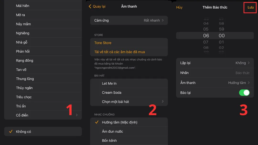 Chọn nhạc báo thức trên iPhone