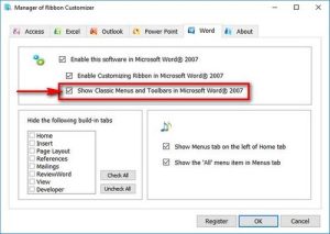 Classic menu v7.25 – menu office 2003 cho office 2007, 2010