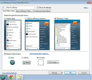 Classic Shell 4.3.1 – Menu classic cho windows 8