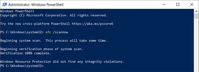 Công cụ SFC sửa chữa file hệ thống