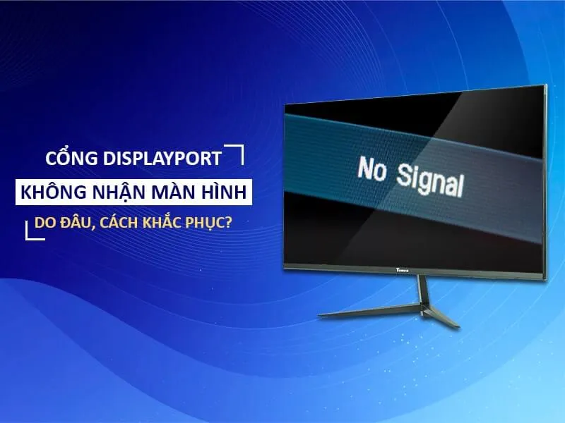 Nguyên nhân nào dẫn đến cổng Displayport không nhận màn hình