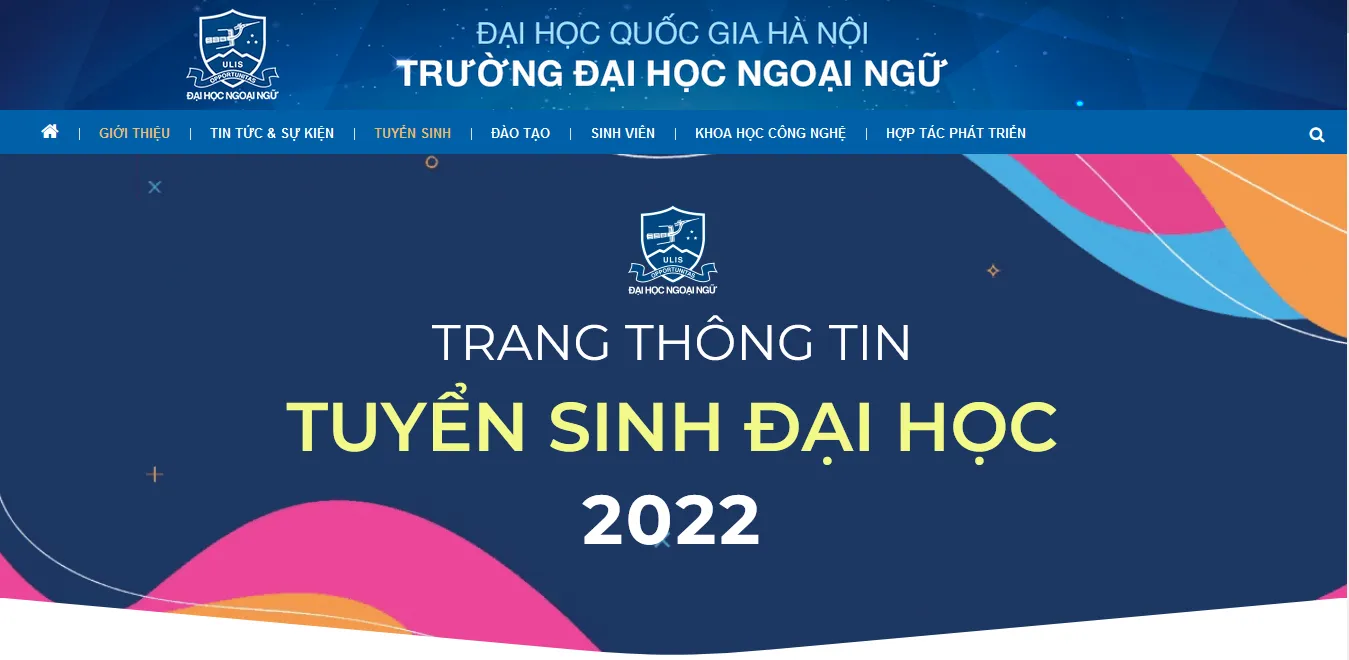 Cổng thông tin chính thức Trường Đại học Ngoại ngữ ĐHQGHN