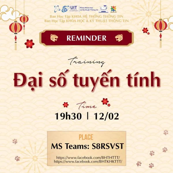 Buổi ôn tập Nhập môn lập trình và Đại số tuyến tính của sinh viên UIT