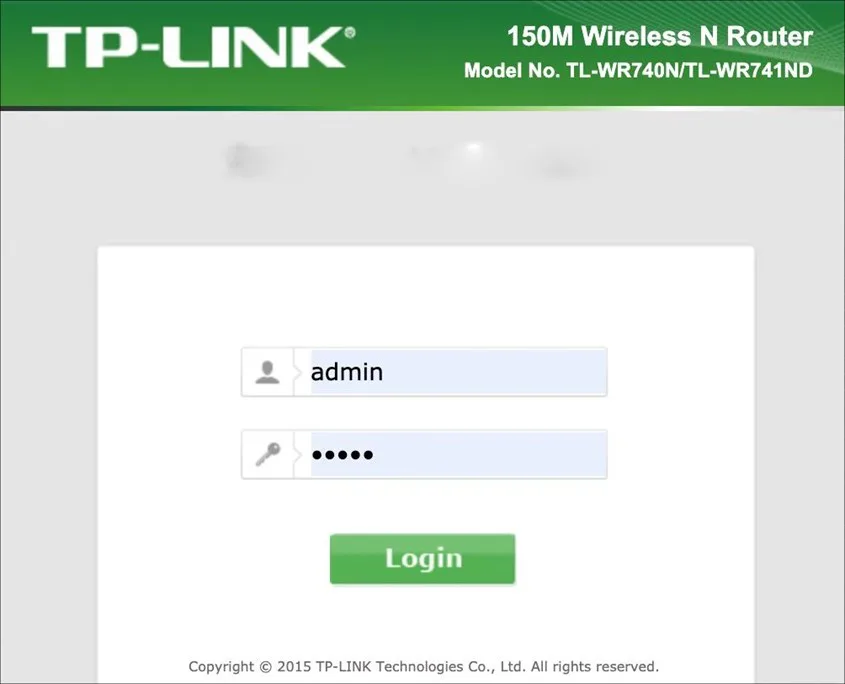Đăng nhập trang quản trị router TP-Link