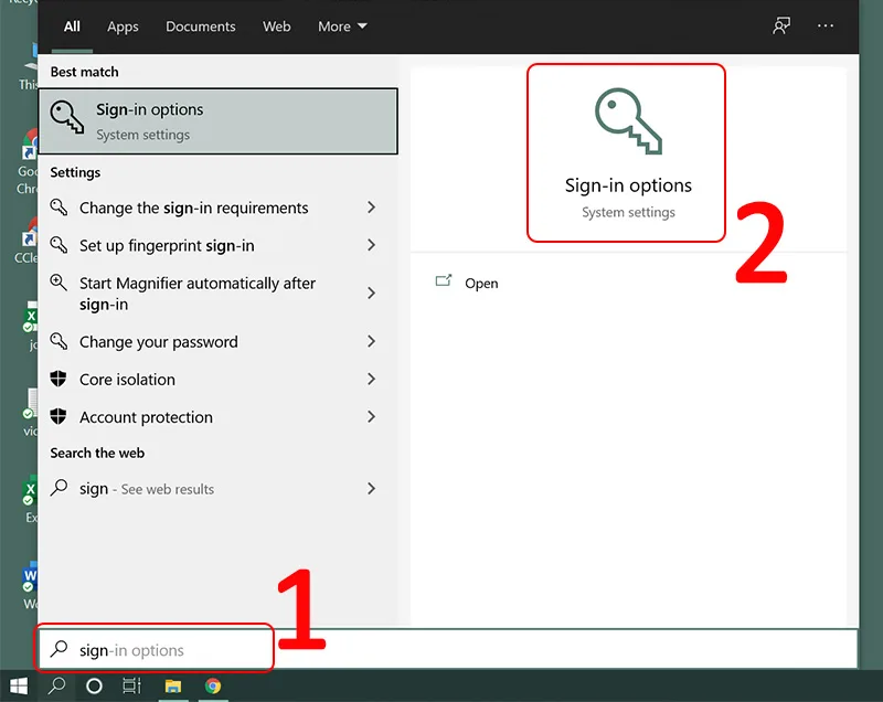 Đăng nhập Windows 10 bằng vân tay