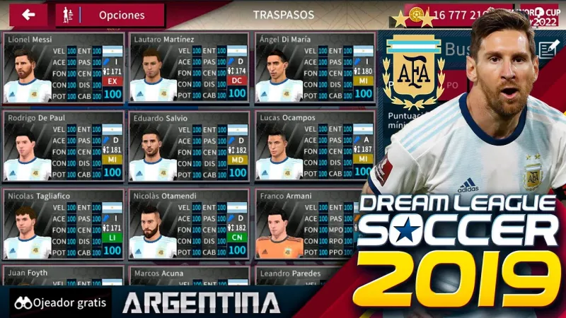 Tính năng Dream League Soccer 2019 MOD Tiger Vô Hạn Tiền