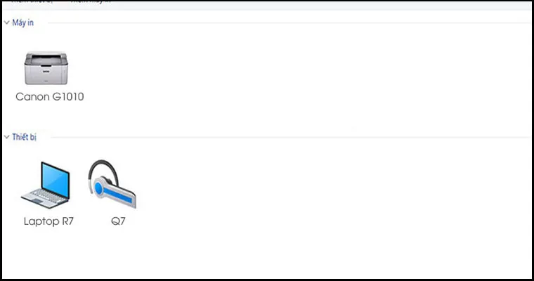 Nhấp chuột phải để đặt máy in làm mặc định