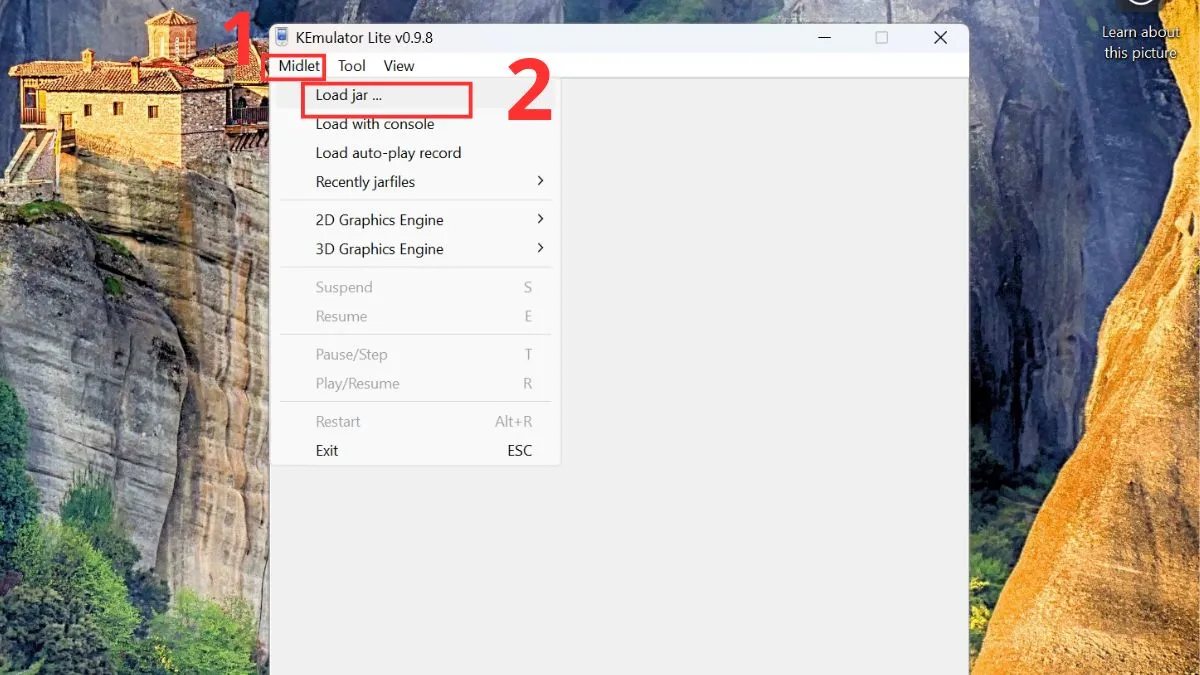 Sử dụng phần mềm giả lập Java trên PC - KEmulator bước 1, 2