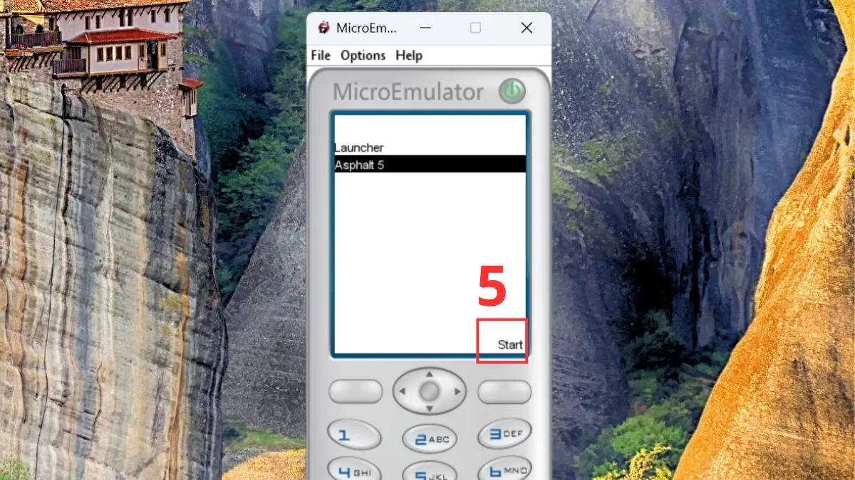 Sử dụng phần mềm giả lập Java trên PC - MicroEmulator bước 5