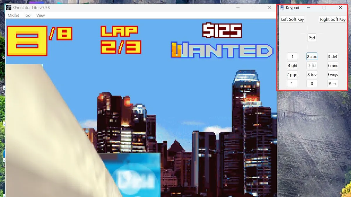 Tùy chỉnh cài đặt khi giả lập Java trên PC - Bàn phím