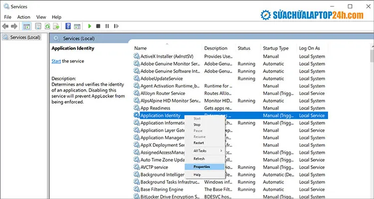Vô hiệu hóa các dịch vụ không mong muốn để giải phóng RAM.