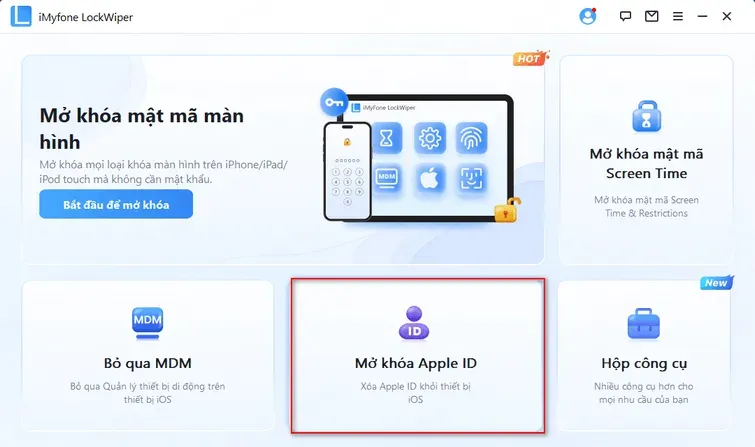 Mở khóa Apple ID