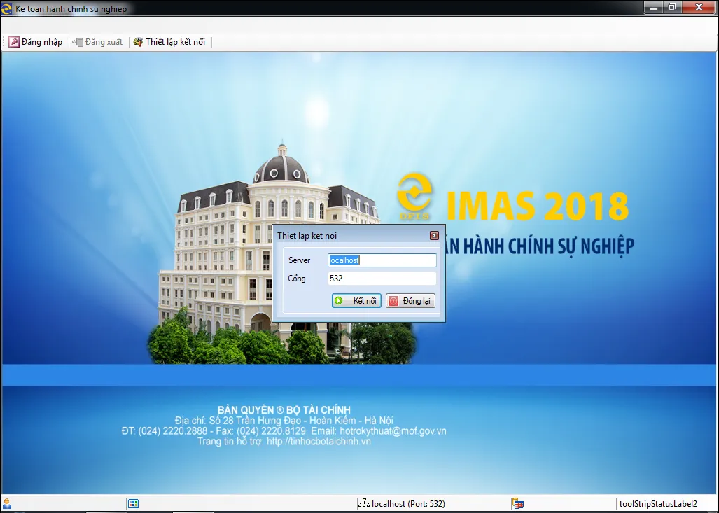 Thiết lập kết nối IMAS