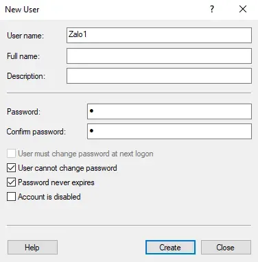 Hoàn tất tạo tài khoản ảo để triển khai cách cài 2 zalo trên máy tính