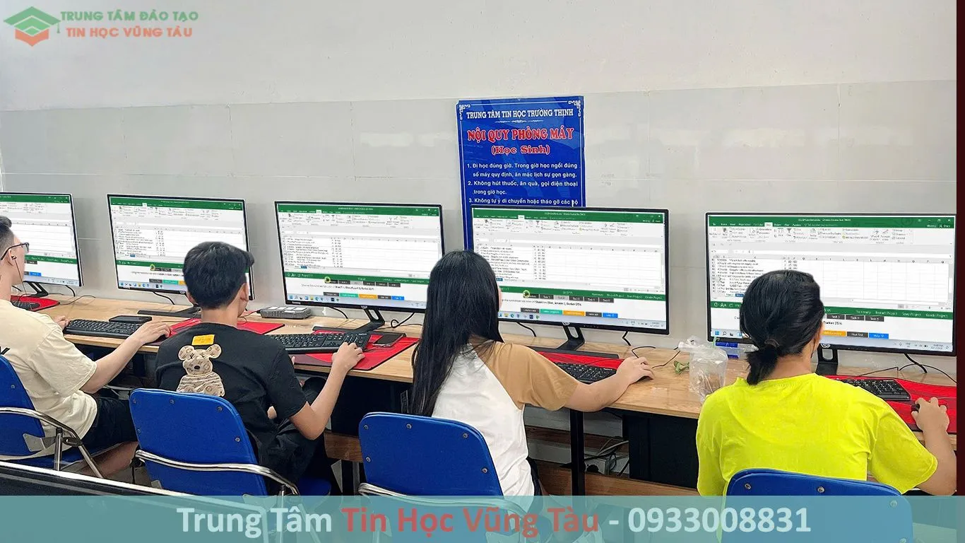 Học MOS Excel tại Vũng Tàu để nâng cao năng lực phân tích dữ liệu
