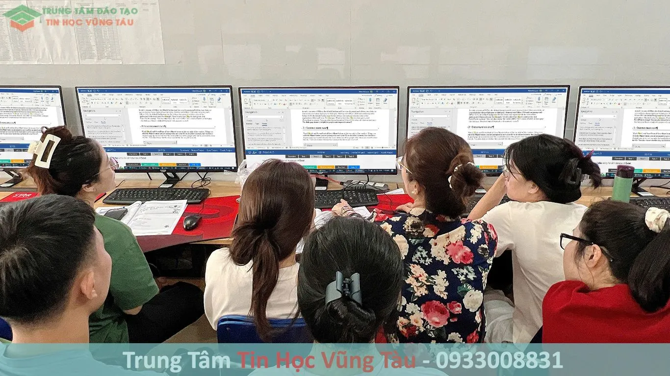 Học MOS Word tại Vũng Tàu để làm chủ kỹ năng soạn thảo văn bản