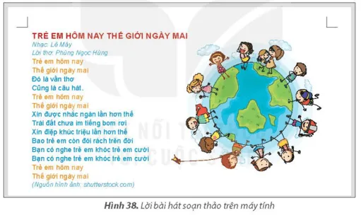 Học sinh quan sát các thao tác cơ bản để chuẩn bị soạn thảo văn bản