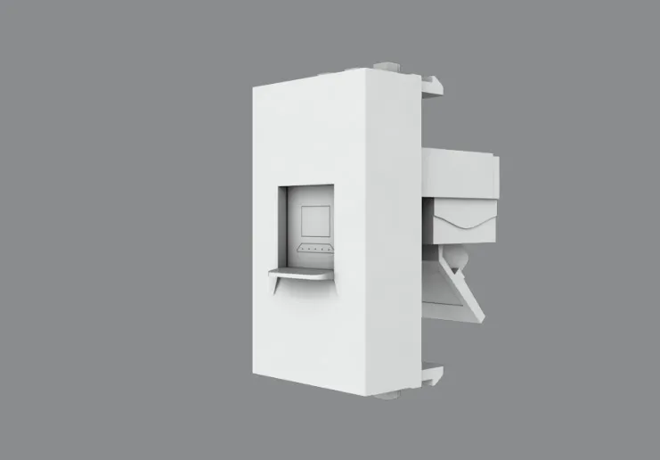 Mô-đun ổ cắm mạng lan âm tường thiết kế dạng hạt rời linh hoạt