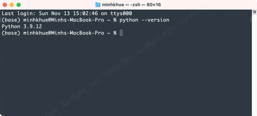 Kiểm tra máy tính của bạn đã có có Python hay chưa