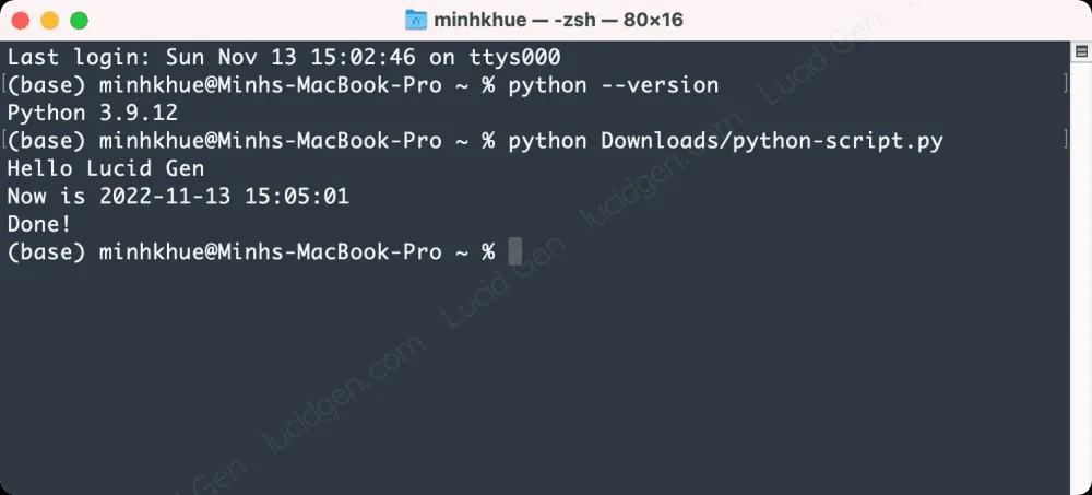 Cách chạy file Python trên CMD và Mac