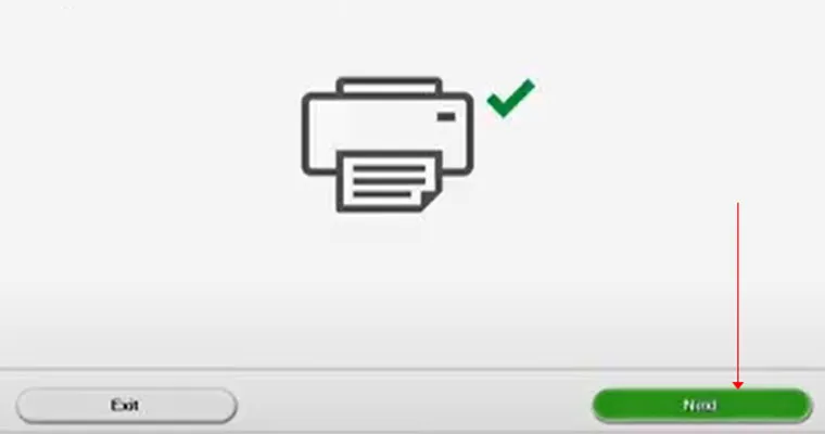 Kết nối máy in qua cáp USB trước khi tiếp tục