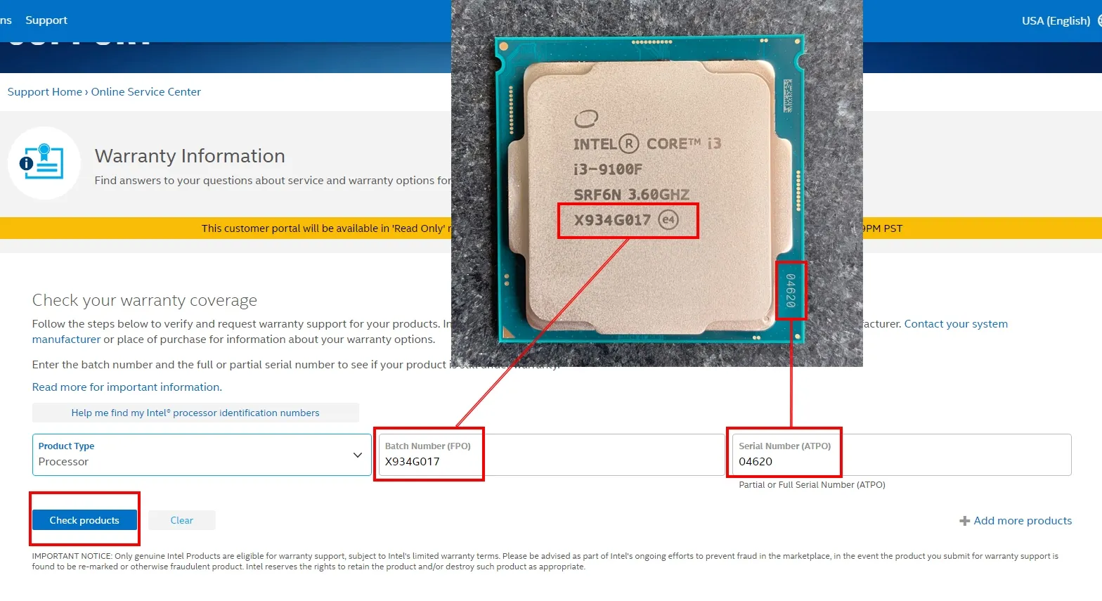 Hướng dẫn kiểm tra bảo hành CPU Intel nhanh chóng 13