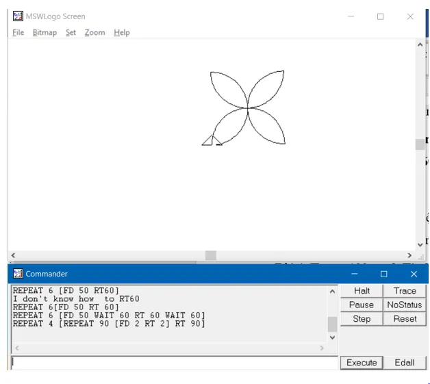 Hướng dẫn vẽ hình lồng nhau trong Logo lớp 5