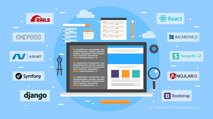 Lập trình viên đang phát triển ứng dụng web