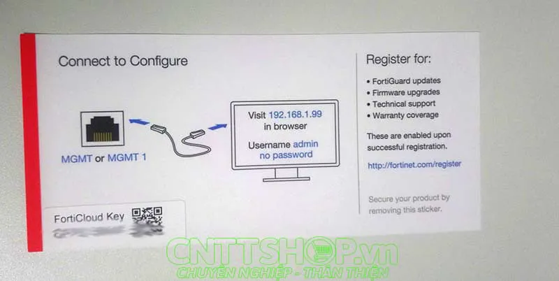 Kết nối firewall qua cổng MGMT