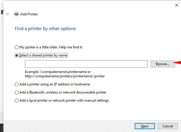 Kết nối máy in qua mạng LAN hình 11