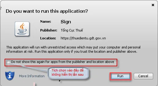 Cấp quyền cho Java thực thi trên trình duyệt web