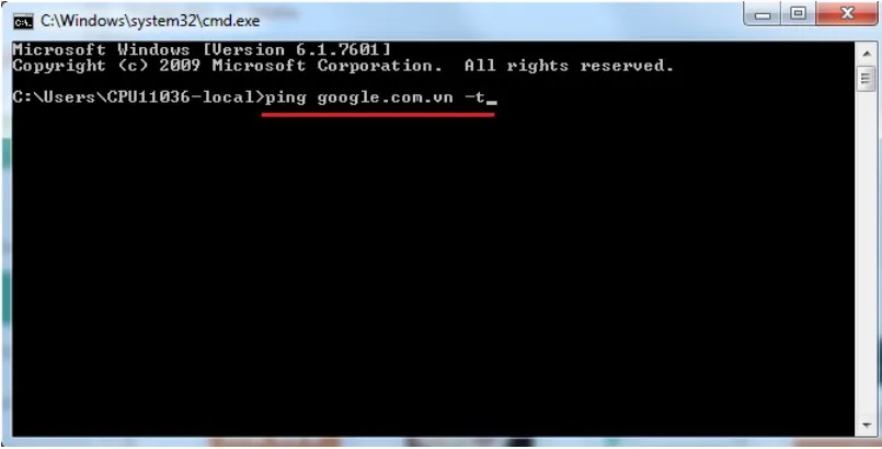 Kiểm tra kết nối mạng trên máy tính bằng lệnh CMD