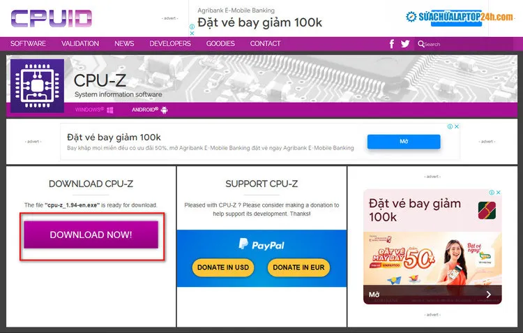 Chọn Download Now để tải xuống