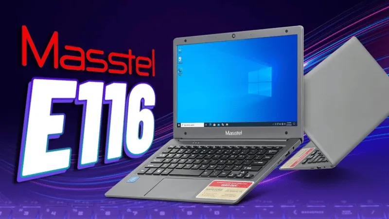 Laptop Masstel E116 nhỏ gọn, tiện lợi dễ mang đi phù hợp người hay di chuyển