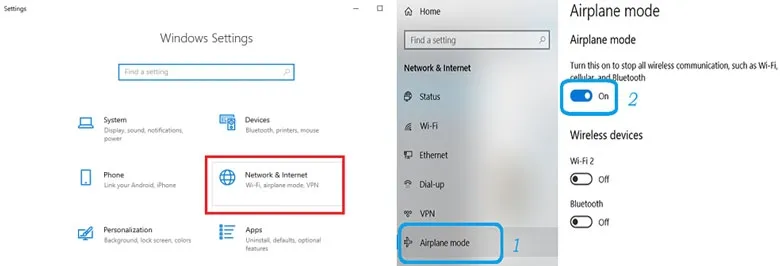 laptop máº¥t Wifi 4