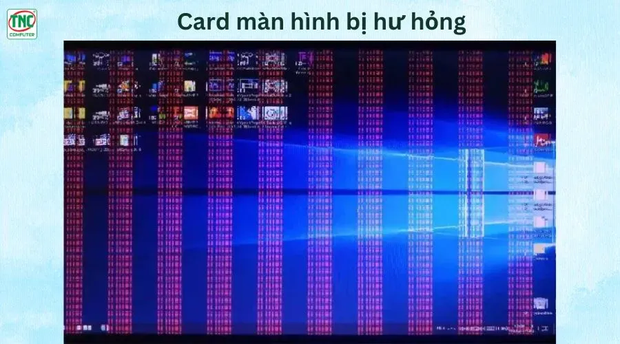 Card đồ họa cần được lắp chặt vào khe PCIe x16