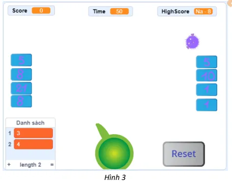 Minh họa quá trình nạp hai số vào hệ thống súng THT