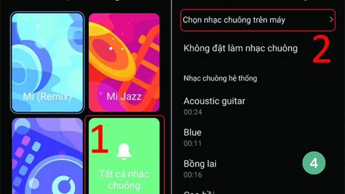 Mở danh sách nhạc trên máy để tìm bài hát đã tải từ ứng dụng nhạc