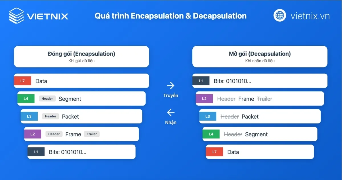 So sánh trực quan OSI và TCP/IP